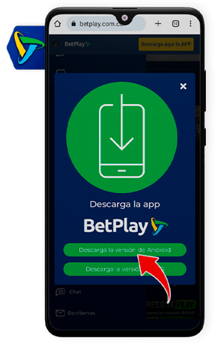 Logotipo de la aplicación móvil BetPlay