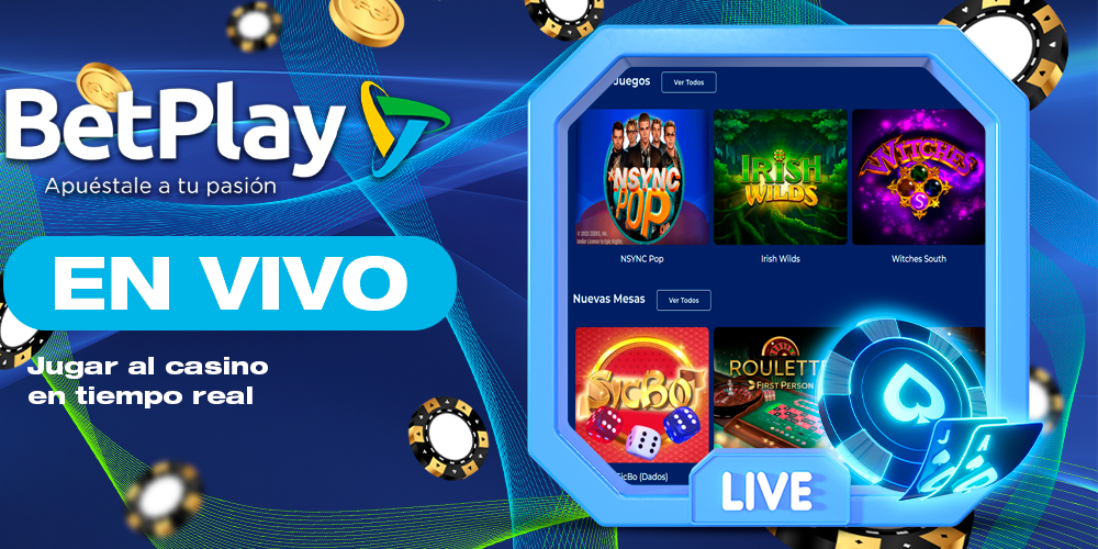 Casino en vivo de BetPlay Colombia