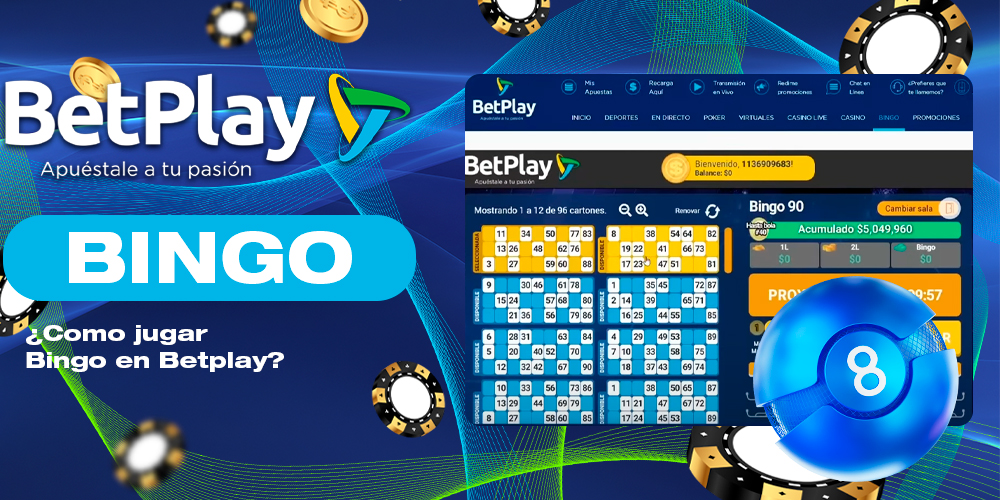 Cómo jugar al juego BetPlay Colombia Bingo