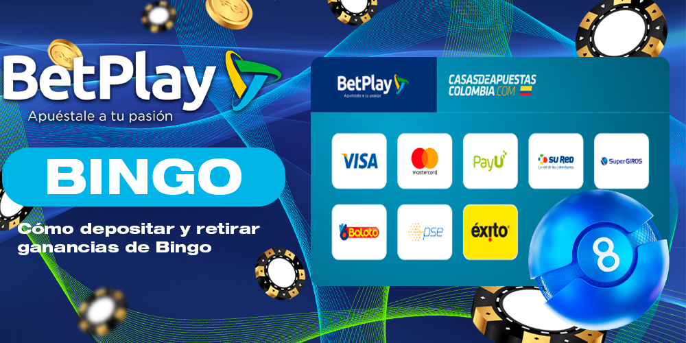 Depositar y retirar dinero en el sitio BetPlay Bingo