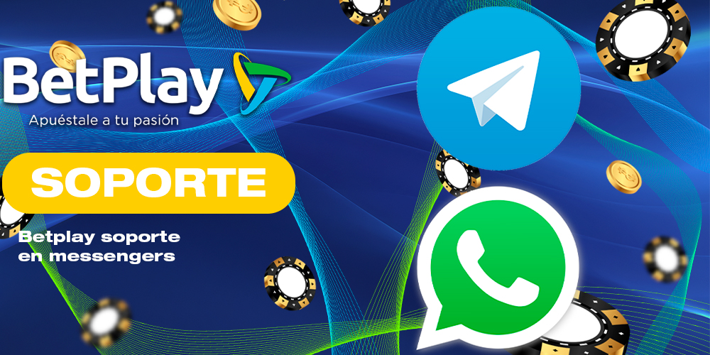 Comunicación con el servicio de atención al cliente de BetPlay Colombia a través de mensajería