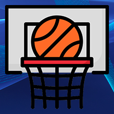 Logotipo de revisión de baloncesto en el sitio web de Betplay