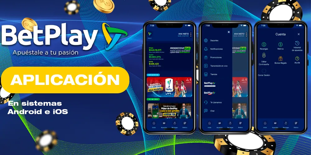 Apostar en la aplicación móvil BetPlay
